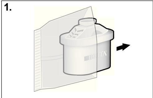 BOSCH TASSIMO TAS5542,  TASSIMO TAS5543 - BRITA MAXTRA vattenfiltersystem - 1