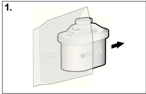 BOSCH TASSIMO TAS5542,  TASSIMO TAS5543 - Sistema de filtragem de agua BRITA MAXTRA - 1