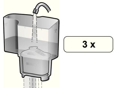 BOSCH TASSIMO TAS5542,  TASSIMO TAS5543 - Klargøring og isætning af BRITA MAXTRA-filterpatron - 3
