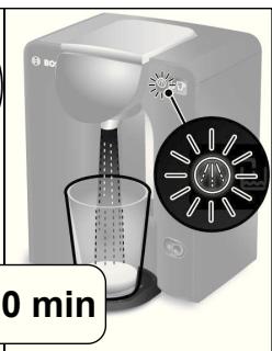 BOSCH TASSIMO TAS5542,  TASSIMO TAS5543 - Köra avkalkningsprogrammet - 6