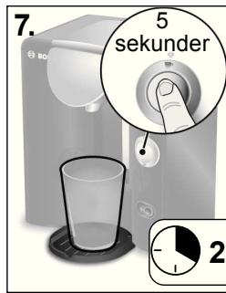 BOSCH TASSIMO TAS5542,  TASSIMO TAS5543 - Gjennomføring av avkalkingsprogrammet - 5