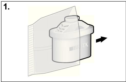 BOSCH TASSIMO TAS5542,  TASSIMO TAS5543 - Sistema di filtraggio acqua BRITA MAXTRA - 1