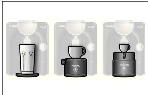 BOSCH TASSIMO TAS5542,  TASSIMO TAS5543 - Tamanho da chávena - 2