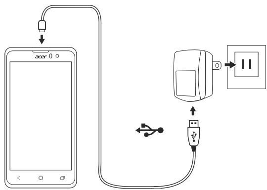 ACER Z520 - Charging the battery - 1