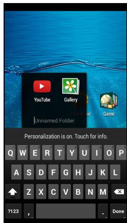 ACER Z520 - Adding or removing folders - 2