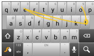 ACER Z520 - Swype - 2