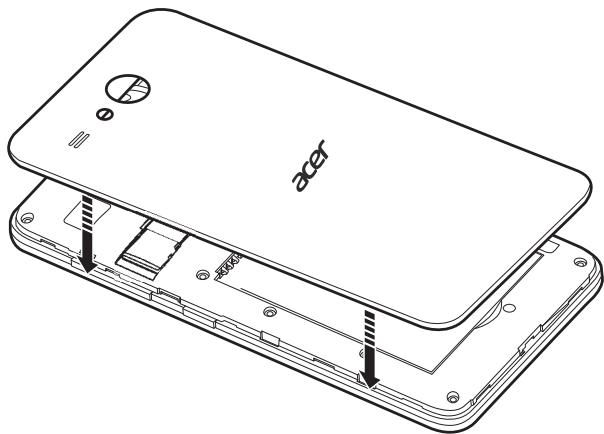 ACER Z520 - Installing a SIM or microSD card - 4