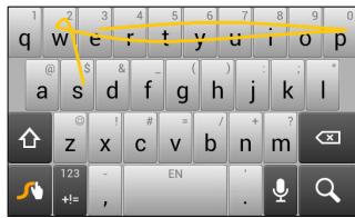 ACER Z520 - Swype - 1