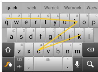 ACER Z520 - Swype - 3