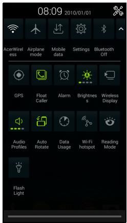 ACER Z520 - Notification and status area - 3