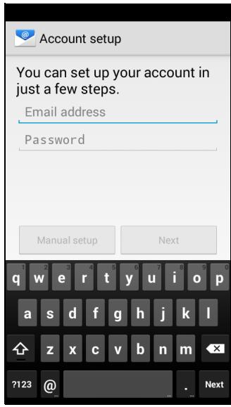 ACER Z520 - Setting up Email - 1