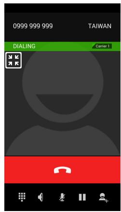 ACER Z520 - The voice call screen - 2