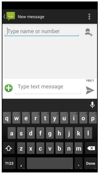 ACER Z520 - Creating a new message - 1