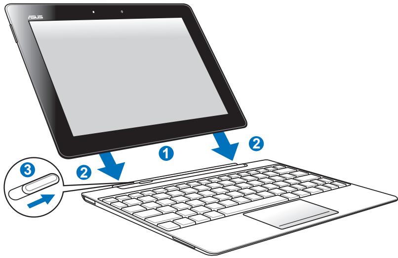 ASUS EEE PAD TRANSFORMER PRIME TF201 - Docking the Eee Pad - 1