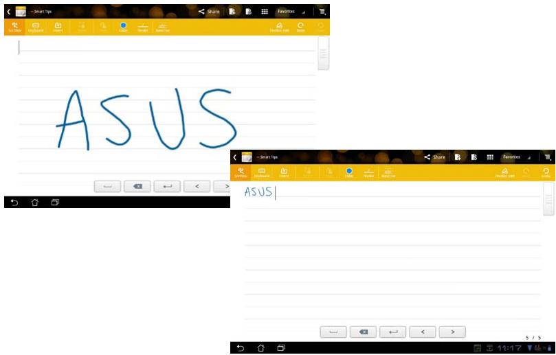 ASUS EEE PAD TRANSFORMER PRIME TF201 - Using the SuperNote Notebook - 1