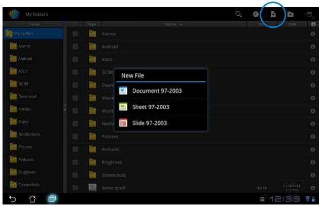 ASUS EEE PAD TRANSFORMER PRIME TF201 - Adding New Files - 1