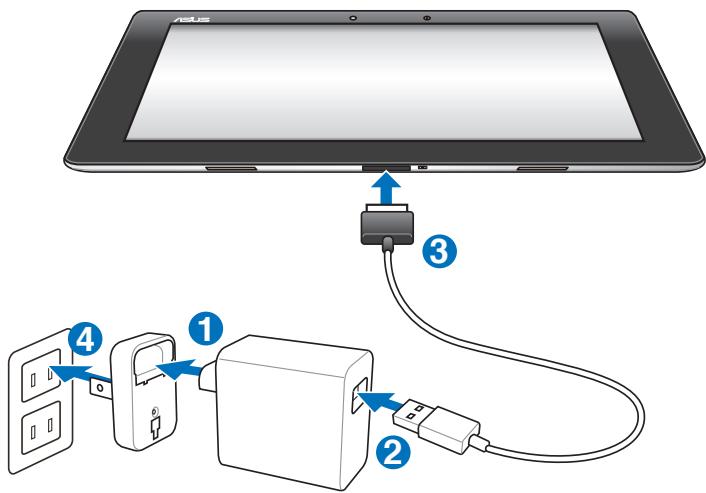 ASUS EEE PAD TRANSFORMER PRIME TF201 - Charging the Eee Pad - 1