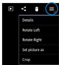 ASUS EEE PAD TRANSFORMER PRIME TF201 - Sharing, deleting, and editing images - 4