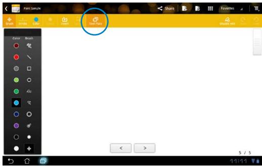 ASUS EEE PAD TRANSFORMER PRIME TF201 - Using the SuperNote Paintbook - 1