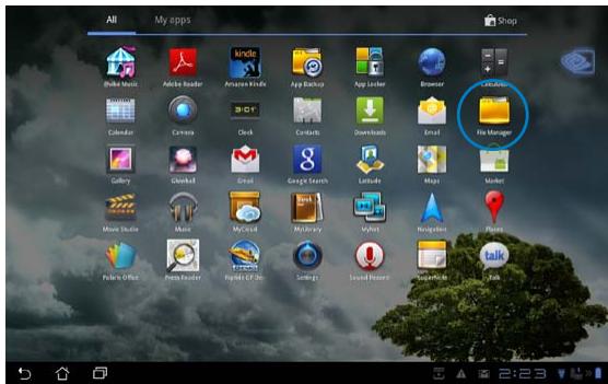 ASUS EEE PAD TRANSFORMER PRIME TF201 - File Manager - 2