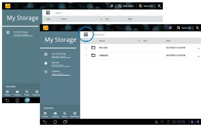 ASUS EEE PAD TRANSFORMER PRIME TF201 - File Manager - 3