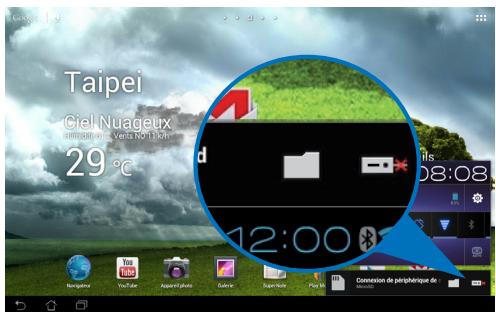 ASUS TF300T-1Q028A - Pour retirer la carte microSD : - 1