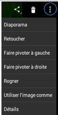 ASUS TF300T-1Q028A - Partager, supprimer et éditer des images - 2