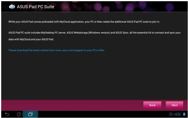 ASUS TF300T-1Q028A - Appuyez de nouveau sur Suivant pour continuer. - 1