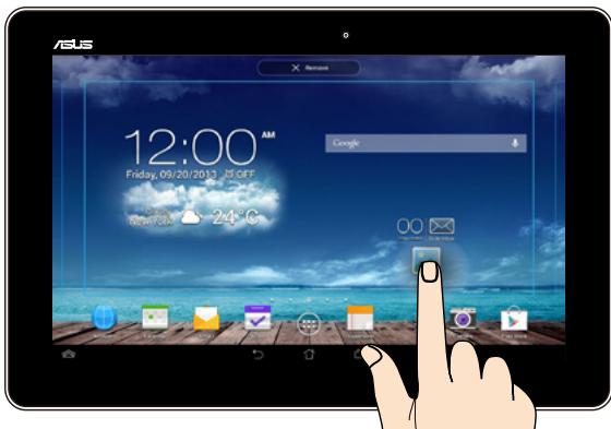 ASUS ME102A-1A018A MEMOPAD, ME102A-1B016A - Drag/Tap and hold/Long press - 1