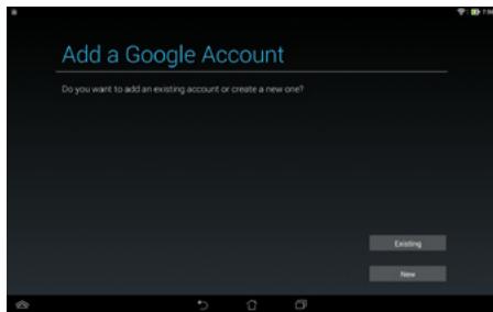ASUS ME102A-1A018A MEMOPAD, ME102A-1B016A - Setting up a Gmail account - 1