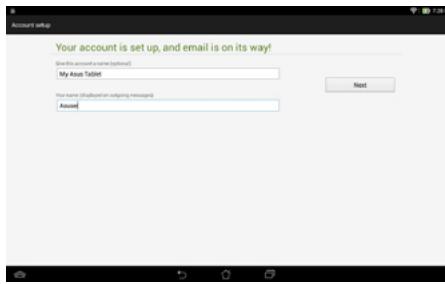 ASUS MEMO PAD 10 ME102A-1A018A - Setting up an e-mail account - 3