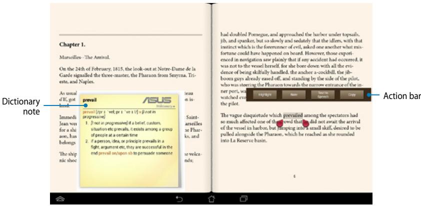 ASUS MEMO PAD 10 ME102A-1A018A - Annotating a word - 1