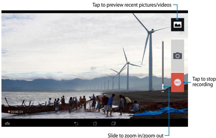 ASUS MEMO PAD 10 ME102A-1A018A - Recording videos - 2