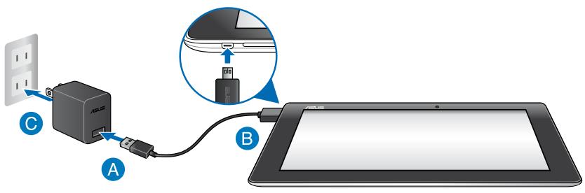 ASUS MEMO PAD 10 ME102A-1A018A - Charging your ASUS Tablet - 1