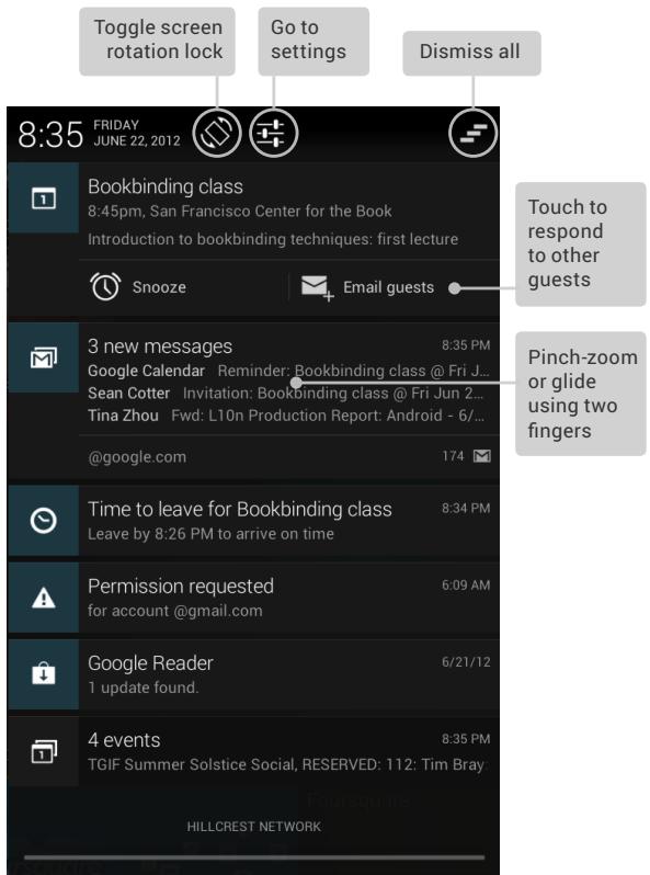 ASUS NEXUS7 -1A006A (2013),  NEXUS7-1A005A (2013) - Swipe down for notifications - 2