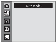 NIKON COOLPIX S1000PJ - Press the multi selector ▲ or ▼ to choose 🔔 and press the Ⓞ button. - 1