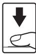 NIKON COOLPIX S1000PJ - Press the shutter-release button the rest of the way down. - 1