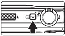 NIKON COOLPIX S1000PJ - Turn off the camera. - 1