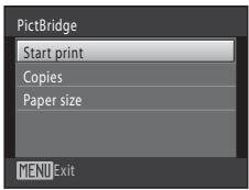 NIKON COOLPIX S1000PJ - Choose Start print and press the Ⓞ button. - 1