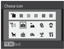 NIKON COOLPIX S1000PJ - Preparing an Album (Assigning an Icon) - 6