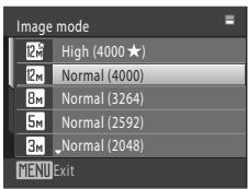 NIKON COOLPIX S1000PJ - Press the MENU button to display the menu screen. - 3