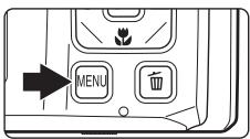 NIKON COOLPIX S1000PJ - When the Print selection screen is displayed, press the MENU button. - 1