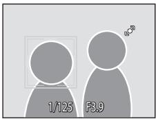 NIKON COOLPIX S1000PJ - Press the shutter-release button halfway. - 1