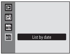 NIKON COOLPIX S1000PJ - Selecting a Date in List by Date Mode - 2
