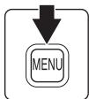 NIKON COOLPIX S1000PJ - Press the MENU button to display the menu screen. - 1