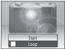 NIKON COOLPIX S1000PJ - Press the ▲ or ▼ button on the remote control to select Start and press the Ⓞ button. - 1