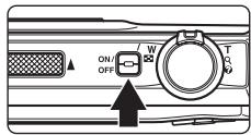 NIKON COOLPIX S1000PJ - Turn off the camera. - 1