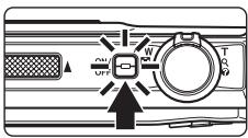 NIKON COOLPIX S1000PJ - Turn on the camera. - 1