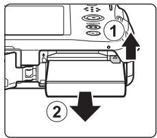 NIKON COOLPIX S1100PJ - Removing the Battery - 1
