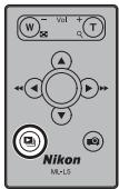 NIKON COOLPIX S1100PJ - Press the ▶ button on the remote control. - 1